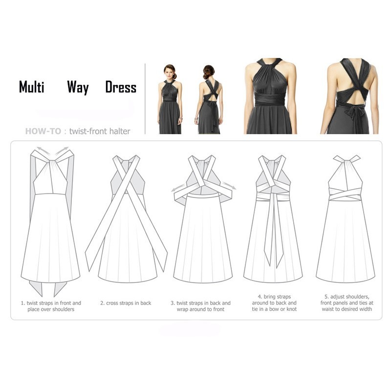 Ways to Tie Convertible Dresses