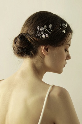 Beautiful Alloy Daily Wear Hairpins Headpiece with Imitation Pearls_9