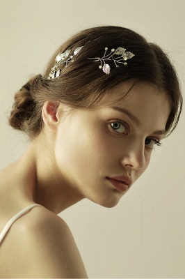 Beautiful Alloy Daily Wear Hairpins Headpiece with Imitation Pearls_6