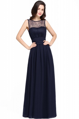 CHARLOTTE |A-line Floor-length Chiffon Sexy Black Prom Dress_6