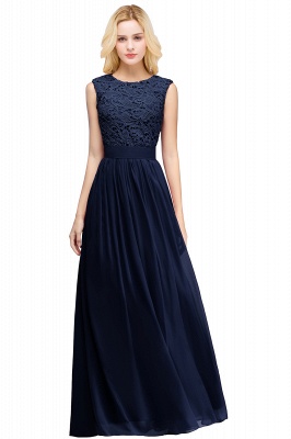 EMELY | Sheath Crew Sleeveless Floor-length Lace Top Chiffon Bridesmaid Dresses_7