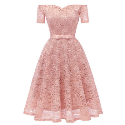 neue A-Linie Frauen Lace Vintage Dress_1