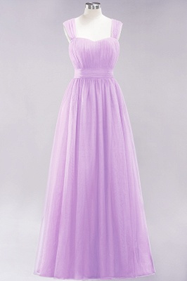 Chiffon Sweetheart Straps Sleeves Floor-Length Bridesmaid Dresses with Ruffles_20