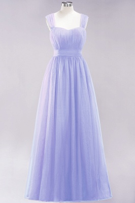 Chiffon Sweetheart Straps Sleeves Floor-Length Bridesmaid Dresses with Ruffles_21