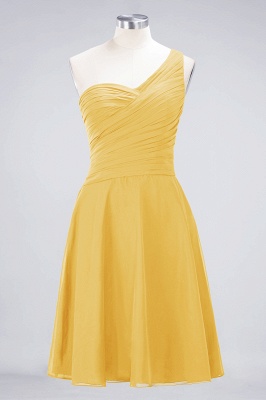 Elegant Princess Chiffon One-Shoulder Sweetheart Sleeveless Knee-Length Bridesmaid Dress with Ruffles_16