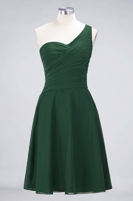 Elegant Princess Chiffon One-Shoulder Sweetheart Sleeveless Knee-Length Bridesmaid Dress with Ruffles_30