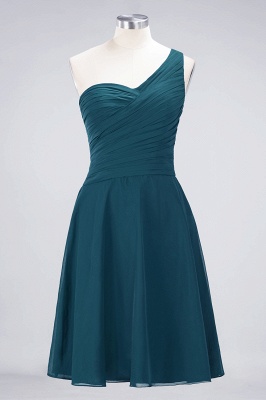 Elegant Princess Chiffon One-Shoulder Sweetheart Sleeveless Knee-Length Bridesmaid Dress with Ruffles_26