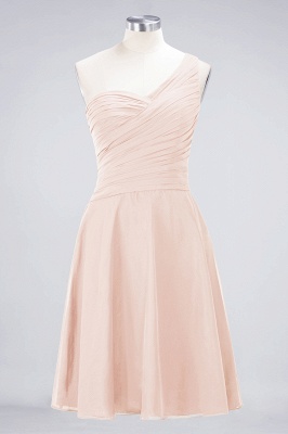 Elegant Princess Chiffon One-Shoulder Sweetheart Sleeveless Knee-Length Bridesmaid Dress with Ruffles_5