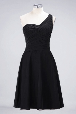 Elegant Princess Chiffon One-Shoulder Sweetheart Sleeveless Knee-Length Bridesmaid Dress with Ruffles_28