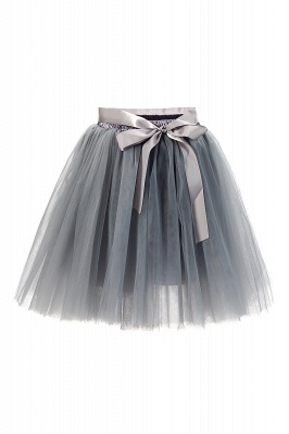 Amazing Tulle Short Mini Ball-Gown Skirts | Elastic Women's Skirts_14