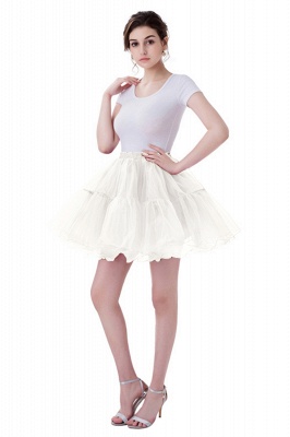 Brilliant Tulle Mini Short A-line Skirts | Elastic Women's Skirts_1