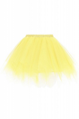 Charming Tulle Short A-line Mini Skirts | Elastic Women's Skirts_8