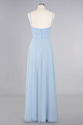 Stylish Spaghetti-Straps Sky Blue Slit Long Ruffle Chiffon Bridesmaid Dresses_11