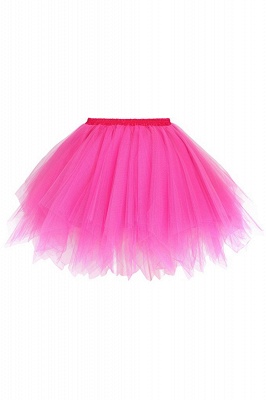 Charming Tulle Short A-line Mini Skirts | Elastic Women's Skirts_5