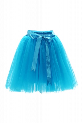 Amazing Tulle Short Mini Ball-Gown Skirts | Elastic Women's Skirts_10