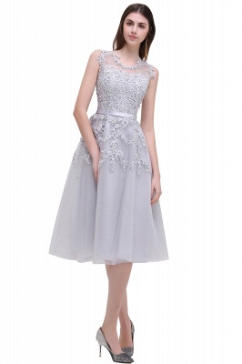 Tea-Length A-line Lace Appliques Beaded Party Dresses Sleeveless Short Homecoming Dresses_21