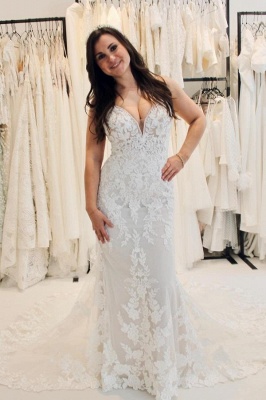 Gorgeous Sweetheart Mermaid Bridal Gown Sleeveless Tulle Lace Appliques Wedding Dress